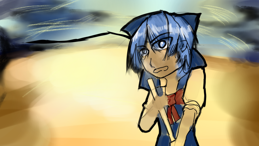 琪露诺在非洲晒黑了